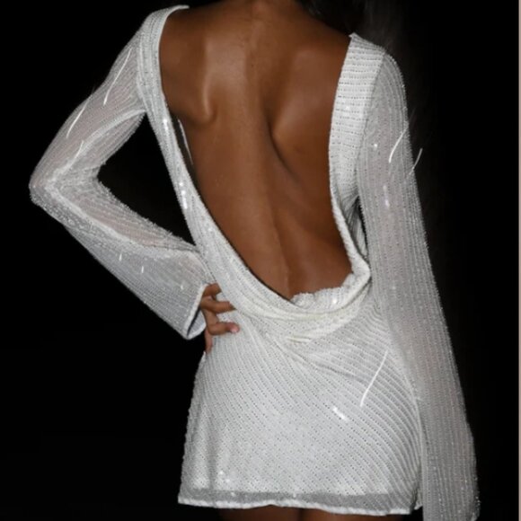 Meshki pink sparkly mini dress - Picture 1 of 4